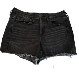 Universal Thread Women's Black High Rise Midi Denim Shorts Size 6 Size 28 Target